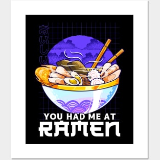 Funny You Had Me At Ramen Anime Kawaii Noodles Pun Posters and Art